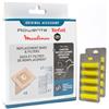 PakTrade 6 Sacchetti Aspirapolvere + Microfiltro + 10 Profumi Compatibile con Rowenta Compacteo Upgrade RO178301/4Q0, RO17834A/4Q0, RO1783R1/4Q0 | 6 Sacchetti, Deodoranti, Accessori, Ricambi
