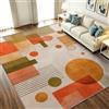 Générique Tappeto salotto moderno Boho Minimalismo 120 x 180 cm, grigio lavabile in lavatrice, forme verde oliva terracotta tappeto, morbido interno antiscivolo, tappeto per soggiorno nordico camera