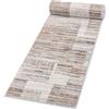Mazovia Tappeto Runner Corridoio 60x125cm Crema Astratto Pelo Corto | Tappeto Runner Cucina Camera da Letto Beige Riscaldamento a Pavimento Venduto al Metro Anallergico Robot Aspirapolvere
