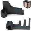 HANZMQIYJJ Confezione da 2 lame di ricambio per macchina del pane Panasonic, parti di ricambio piatte antiaderenti rivestite in teflon per impastare e miscelare, per SD-2500, SD-2501, SD-256, SD-257 e altri
