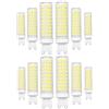 Generic Lampadina Led G9 Per Lampadario 15W, Luce Calda 3000k/Luce Fredda 6500k, Equivalente 150W, Non Dimmabile, 1500 Lumen, 360°, Senza Sfarfallio, Ra≥80(Cool white 6500K,12 Pack)