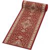 Mazovia Tappeto Passatoia Corridoio 70x300cm Rosso Classico Tradizionale | Tappeto Passatoia per Cucina Lavanderia Camera da Letto Facile da Pulire Resistente Ai Detergenti Morbido Venduto al Metro