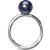 TROLLBEADS TAGRI-00024 Anello Perla Nera Mis. 13/53 Argento