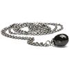 TROLLBEADS TAGFA-00007 Collana in Argento con Onice Nero 120CM Ret. price € 239