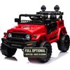TOYSCAR electronic way to drive Auto Elettrica per Bambini Jeep Toyota Fj Cruiser 12V Ruote in Gomma Full Option