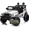 TOYSCAR electronic way to drive Auto Elettrica per Bambini Jeep Toyota Fj Cruiser 12V Ruote in Gomma Full Option