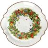 BRANDANI Christmas Vassoio da Portata 33cm Porcellana Tavola di Natale