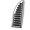 OIAJDSAD Per Ford Per Focus 2 3 4 MK2 MK3 MK4 Per Kuga RS ST 2005-2021 Auto Antiscivolo Pedali Pedale Acceleratore Freno Coperture Pastiglie auto pedale pastiglie(Footrest 1pcs)