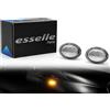 Esselle Parts Coppia Frecce Laterali Trasparenti Statiche a LED per Ford Ka MK2, Alfa Romeo 4C, Lancia Lybra Ypsilon 843, Maserati Gran Turismo Gran Cabrio, Plug and Play Canbus Nessun Errore
