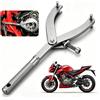 PARAOUTIL Strumento di fissaggio per frizione, volano, variomatic, 12-150 mm | In acciaio di alta qualità, resistente alla piegatura e alla ruggine, chiave a perno inclusa, adatta per riparazione di moto