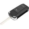 eMagTech 1pc Guscio Chiave Pieghevole 2 Pulsanti di Sostituzione Sostituisce Guscio Flip 2 Pulsanti Usurato Compatibile con Porsche 955 Cayenne