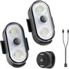 PidZoom 2025 Luci LED Senza Fili per Auto - 2 Pezzi Luce Stroboscopica Interno con Telecomando e Pulsante USB-C 120 Ore 8 Colori IP65 Impermeabile Ricaricabile Illuminazione Sottoscocca Auto