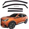 J&J AUTOMOTIVE GD Deflettori d'Aria e Antivento per Peugeot 2008 Dal 2020 4pcs, Oscurati, Anteriori e Posteriori, Aerodinamico