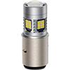 Ruiandsion 1 pz BA20D Lampadina LED DC 6V-24V Super Bright White 6000K 3030 22SMD Chipsets Lampadina LED per faro moto moto