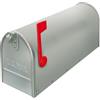 CASSETTE POSTALI ALUBOX ALUBOX Cassetta Posta Americana 22X17X48 Cm Cassetta Postale In Lamiera Zincata Cassetta Postale Da Esterno Formato Rivista Con Bandierina (ARGENTO)