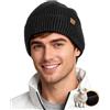 GoSkala Cappello Lana Merino Berretto Uomo Donna Invernale | Beanie in Maglia Termica