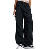 Converse Pantaloni Fluidi Cargo Nero Donna Paracadute
