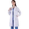 CoatCool Camice Bianco da Laboratorio, Camice Medico Donna, Cotone Camice per Laboratorio di Chimica Camice Infermiere Maniche Lunghe Camice da Laboratorio Chimico per Studenti Scuola Cosplay, M