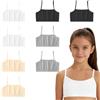 Solbrezeni Confezione da 8 reggiseni per ragazze, per allenamento primo, crop top per ragazze per bambini e ragazzi età 8-12 anni, top corto non imbottito