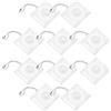 PATKAW Custodia Trasparente per Mini CD Chip Nfc e Portachiavi, Set da 10 Pezzi, Adatto per Album Musicali e Decorazioni Fai da Te