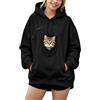 Emmoal Felpe con Cappuccio con Borsa per Gatti, Porta Cane Sportiva Felpe Pullover Kangaroo Pocket Sweatshirt Maniche Lunghe Maglione per Gli Amanti degli Animali