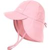 FURTALK Cappello da Sole per Neonati con Risvolto sul Collo UPF 50+ Cappello Estivo Regolabile per Ragazzi e Ragazze, Cappello da Spiaggia