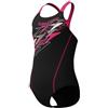 Speedo Costume da bagno Medley con logo Medley, colore: antracite/rosa margarita
