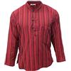 Shopoholic Fashion Camicia da Nonno da Uomo Hippie Mix Dharke Stripes