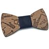 GIGETTO 1910 Papillon legno GIGETTO sassofono Nodo blu scamosciato Made in Italy