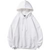 VaiKanhai Felpa con cappuccio da uomo, tinta unita, traspirante, con cappuccio, da uomo, a maniche lunghe, con cappuccio, oversize, vintage, con cappuccio
