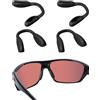 Acefrog 4 Pezzi Aggiornati Naselli per Occhiali da Sole Oakley Split Shot OO9416, Crossrange OO9371, Targetline OO9397 OO9398, Pezzo Naso da Inserire, Nasello Antiscivolo, Nero