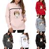 Generic Felpa Porta Gatto Cane con Tasca per Cotone Donna Peluche Cani Felpe Invernali Cappuccio E Gatti Marsupio in con Animali per E Pullover Casual Invernale Unisex Casa All'aperto