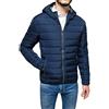 Evoga Giubbotto Piumino Uomo Biker Autunno Inverno Casual Impermeabile con Cappuccio