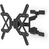 Hama Supporto da parete per TV orientabile, inclinabile, sottile (supporto da parete per TV 32-65 pollici, VESA 100 x 100 fino a VESA 400 x 400, fino a 30 kg, 3 giunti, supporto estraibile, con