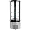 Risto Modello: 115200650062944,Frigo vetrina bibite pasticceria refrigerata tonda 400 lt +2 +8 °C 68x68x175h cm