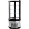 Risto Modello: 115201550062943,Frigo vetrina bibite pasticceria refrigerata tonda 100 lt +2 +8 °C 48x48x103h cm