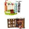 Jakks Pacific Set di gioco Harry Potter Quidditch Arena & Ollivanders Negozio di bacchette magiche JPA49992