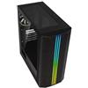 BitFenix Semitower Case - Bitfenix - Saber Mesh RGB - Black - 4 Internal Bays - Air Cooling