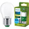 Philips Lampadina LED E27 Sfera P45 1,2 W = 25 W 252 lm 210 lm/W 2700 K Calda 300° CLASSE A UltraEfficient Philips