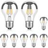 LEDs Com ledscom.de - Lampada a LED E27 con riflettore, modello A60, 2600K (bianco caldo), 399 lumen, 4,3W, 230V - Riflettore argentato. Lampadina inclusa. Non dimmerabile. Colore: bianco caldo / Argento. Quantità: 8 pezzi (confezione da 1)