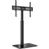 Unyqoos Base per supporto TV Unyqoos® per schermi da 32 a 60 pollici (piatti e curvi) - regolabile in altezza da 1060 a 1240 mm, girevole ±35°, compatibile VESA 200×200-400×600 mm, base in vetro da 8 mm, portata massima 30 kg