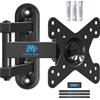 Unyqoos Supporto da parete Unyqoos® per laptop e monitor da 10 a 26 pollici - capacità di carico fino a 15 kg, standard VESA 50/75/100, inclinazione regolabile ±15°, rotazione regolabile ±90° (fino a 55 cm), estensione da 66 a 345 mm