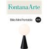 FontanaArte Fontana Arte Bilia mini base nero opaco RICARICABILE