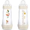 MAM Easy Start Colors of Nature Biberon Anti Colic 320ml Neutro, 1 Pezzo