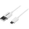 Cavo StarTech USBPAUB1MW (Micro USB M - USB 2.0 M; 1m; bianco) [USBPAUB1MW]