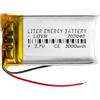 Liter energy battery Batterie 703048 LiPo 3.7V 1000mAh 3.7Wh 1S 5C Liter Energy Battery per l'elettronica Ricaricabile Telefono Portatile Smartwatch Orologio GPS - Non adatto per Radiocomando 50x30x7mm (1000mAh|703048)