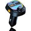 YUEYUEKE Adattatore Bluetooth,Trasmettitore FM per auto Bluetooth 5.0 con porta di ricarica QC3.0 e 5V/3.1A Type-C, Kit auto Bluetooth supporto chiamate in vivavoce,riproduzione musicale supporta disco USB 32G