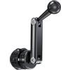 Generisch Braccio di prolunga per giunto sferico - adattatore giunto sferico da 7 mm, asta girevole per supporto telefonico auto | di sfiato per auto camion limousine SUV scooter 3,9 X