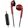 JVC HA-F19M-RB-E - Cuffie con funzione di auricolari, colore: Rosso x Nero