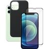 Bundle | custodia nera per telefono & Protezione display | iPhone 12 Mini - ottimo